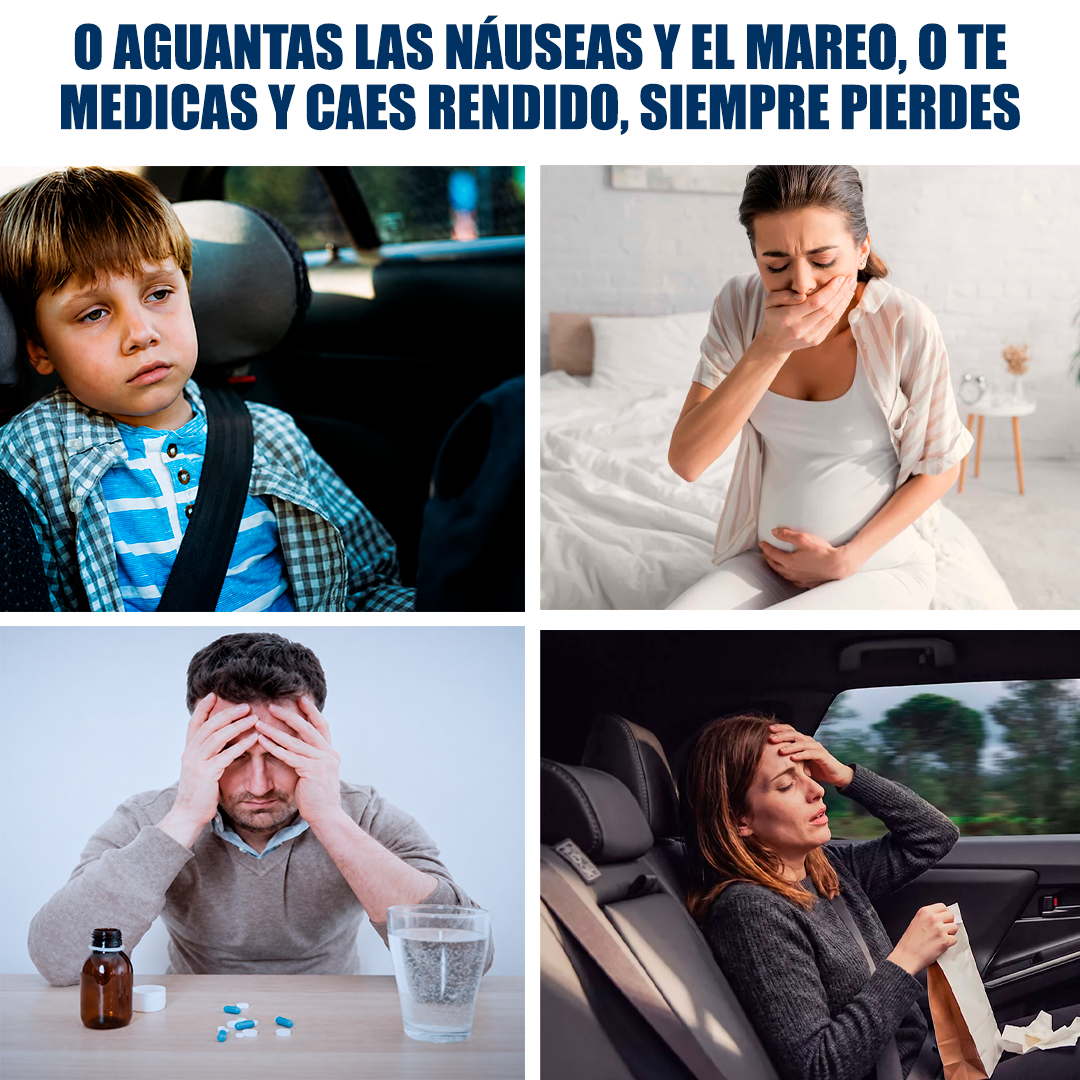 Banda de Acupresión Antimareo y Náuseas